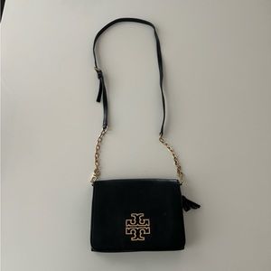 Tory Burch Crocked Leather Purse with Strap